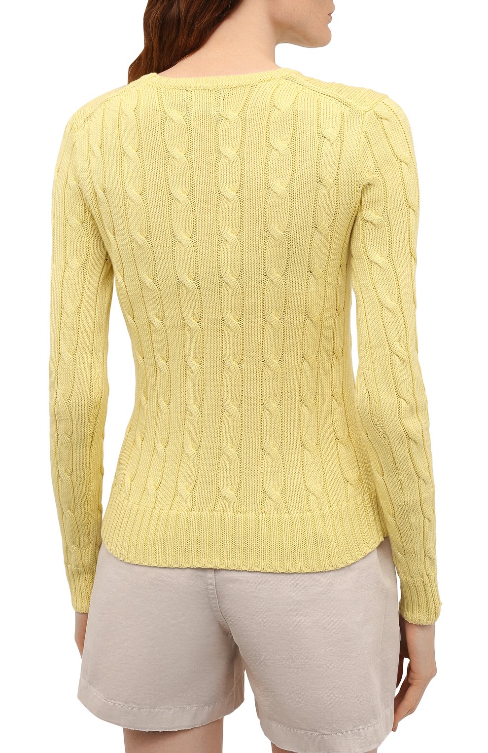 Хлопковый пуловер POLO RALPH LAUREN желтого цвета по цене 19650 руб., арт. 211580009, фото 4 Хлопковый пуловер POLO RALPH LAUREN, арт. 211580009, фото 4