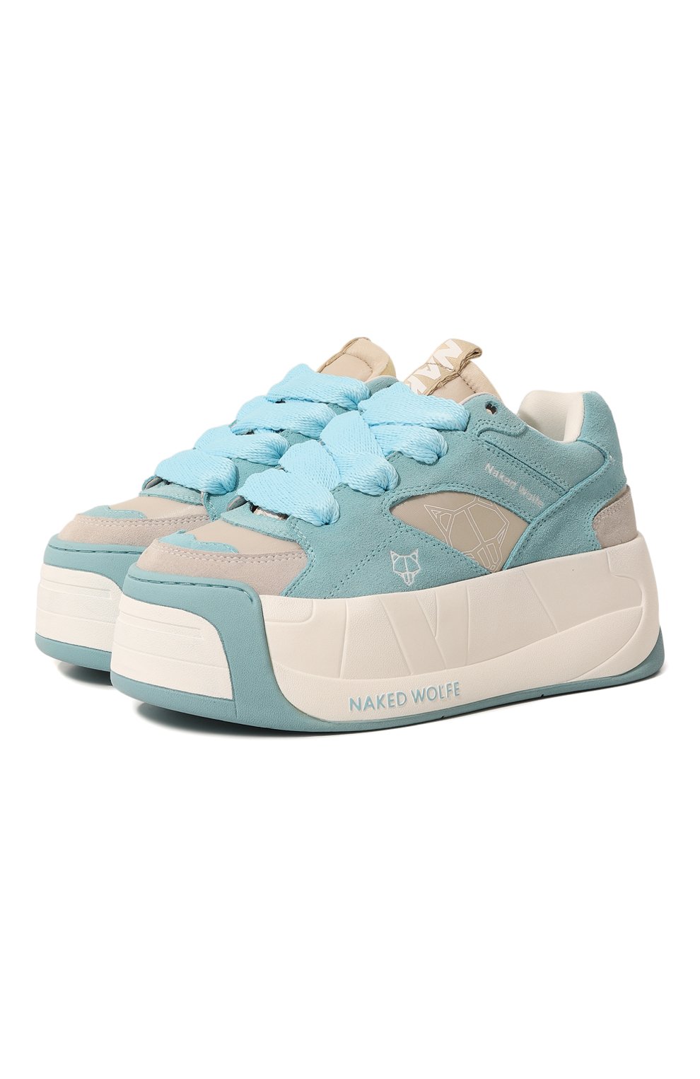 Комбинированные кеды snatch NAKED WOLFE, арт. SNATCH/MIXED, фото 1