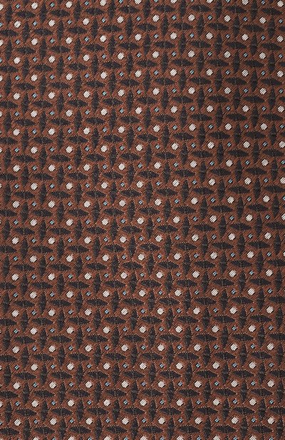 Шелковый галстук CANALI коричневого цвета по цене 19950 руб., арт. 18/HJ04237, фото 4 Шелковый галстук CANALI, арт. 18/HJ04237, фото 4