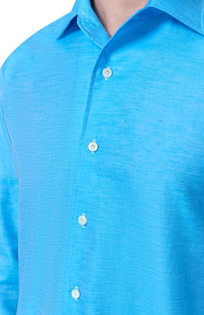 Рубашка из хлопка и льна ALESSANDRO GHERARDI, арт. D0UBLE/7670, фото 5