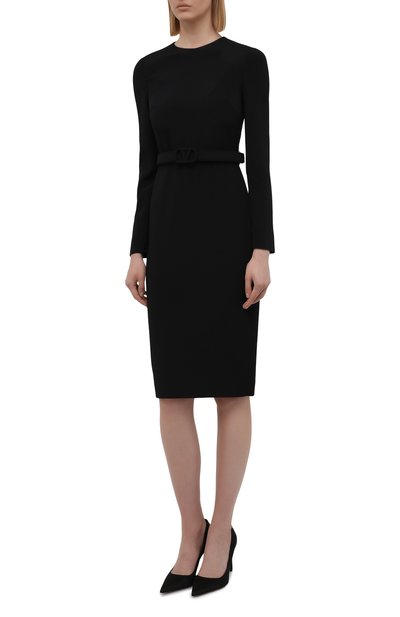 Платье из шерсти и шелка VALENTINO, арт. WB3VAWA06BS, фото 3