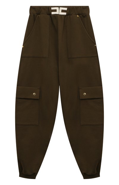 Хлопковые брюки-карго ELISABETTA FRANCHI LA MIA BAMBINA, арт. EFPA1850/FF002/4A-8A, фото 1