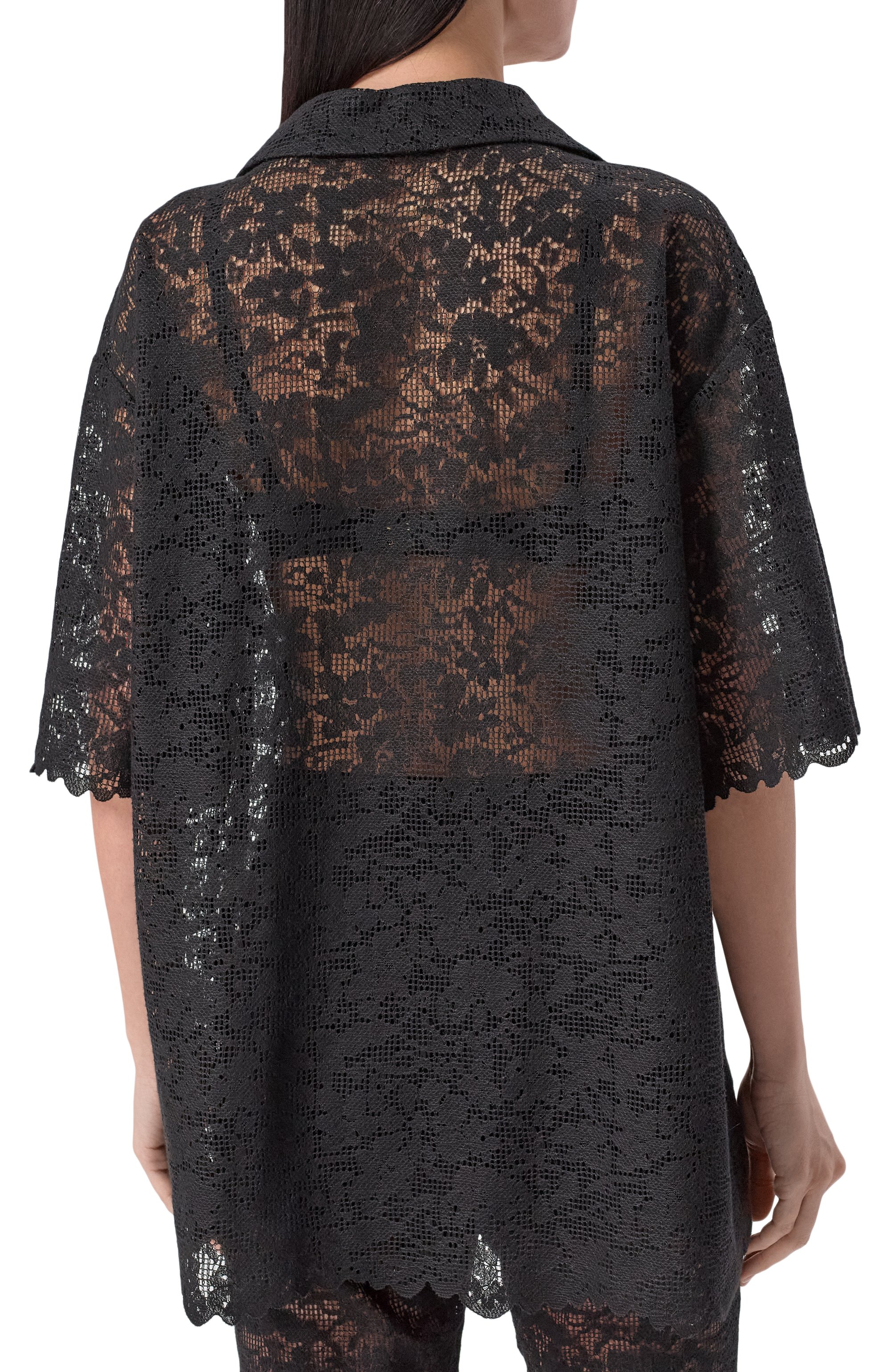 Блузка JUUN.J черного цвета по цене 57950 руб., арт. JW5564W015, фото 4 Блузка JUUN.J, арт. JW5564W015, фото 4