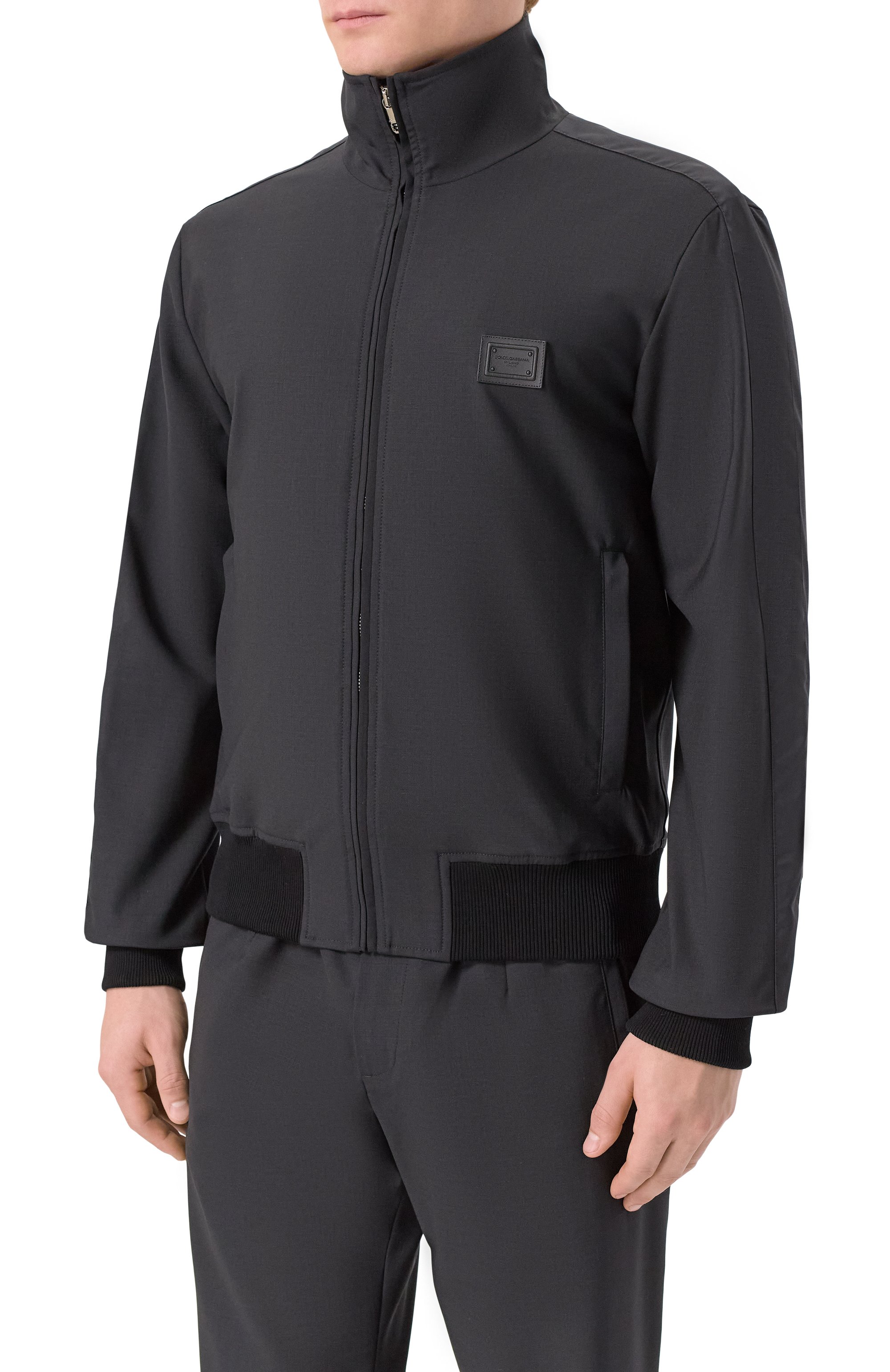 Бомбер DOLCE & GABBANA темно-серого цвета по цене 231500 руб., арт. G9BSLT/FURK8, фото 3 Бомбер DOLCE & GABBANA, арт. G9BSLT/FURK8, фото 3