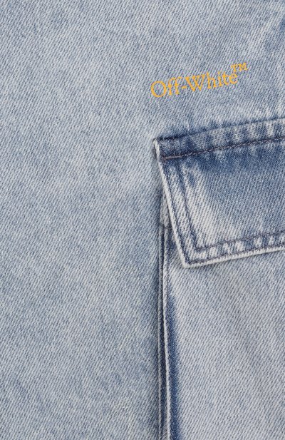 Джинсовые шорты-карго OFF-WHITE, арт. 0BYC002S25DEN002/4-12, фото 3