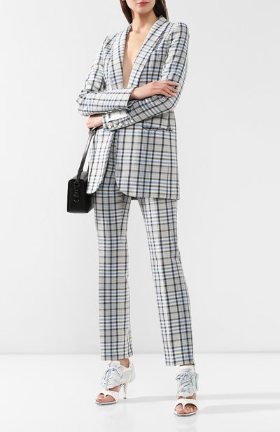 Хлопковые брюки OFF-WHITE серого цвета по цене 38500 руб., арт. 0WCA060S19D700449900, фото 2 Хлопковые брюки OFF-WHITE, арт. 0WCA060S19D700449900, фото 2
