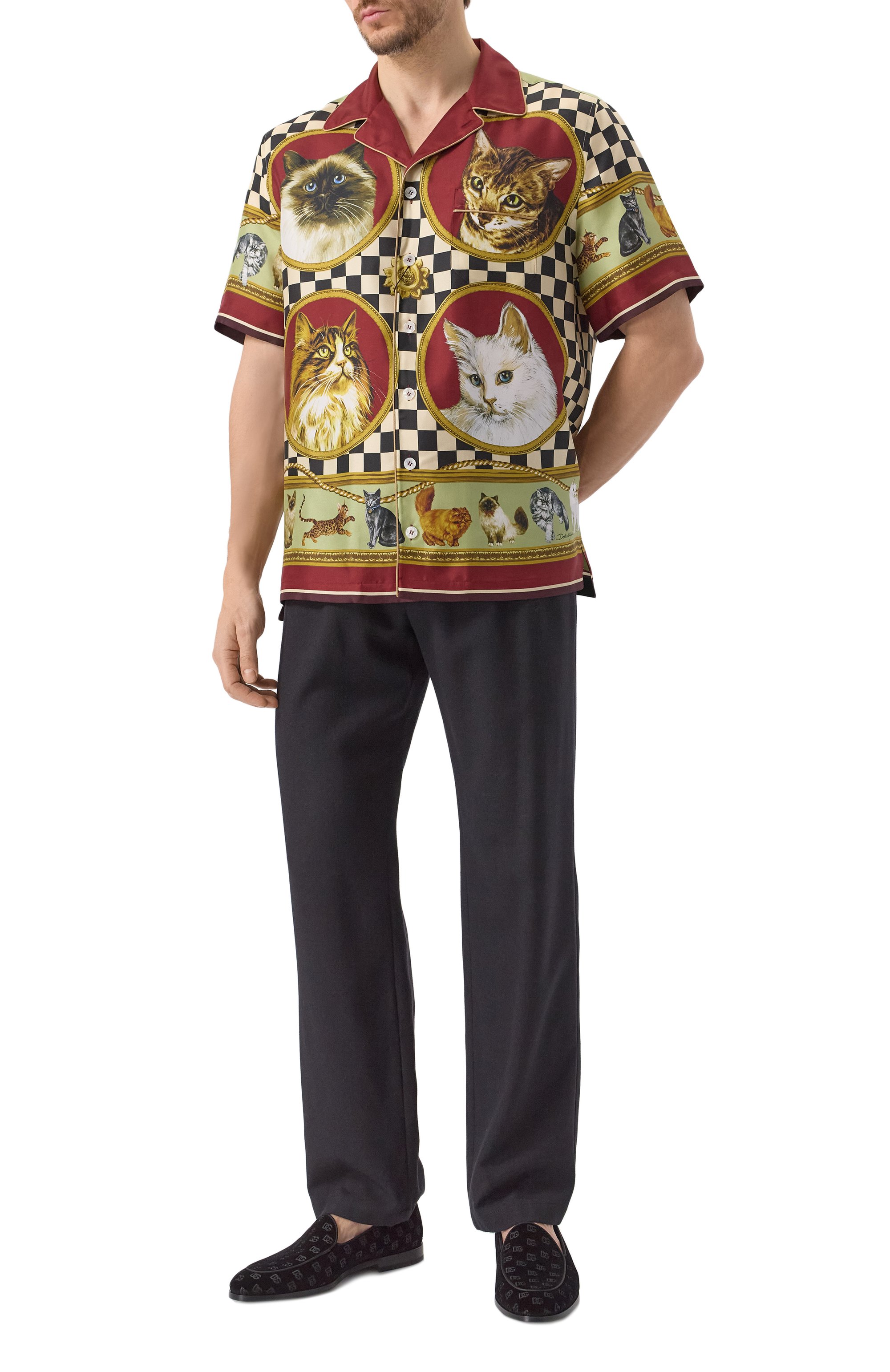 Шелковая рубашка DOLCE & GABBANA, арт. G5LH3T/HI1VV, фото 2