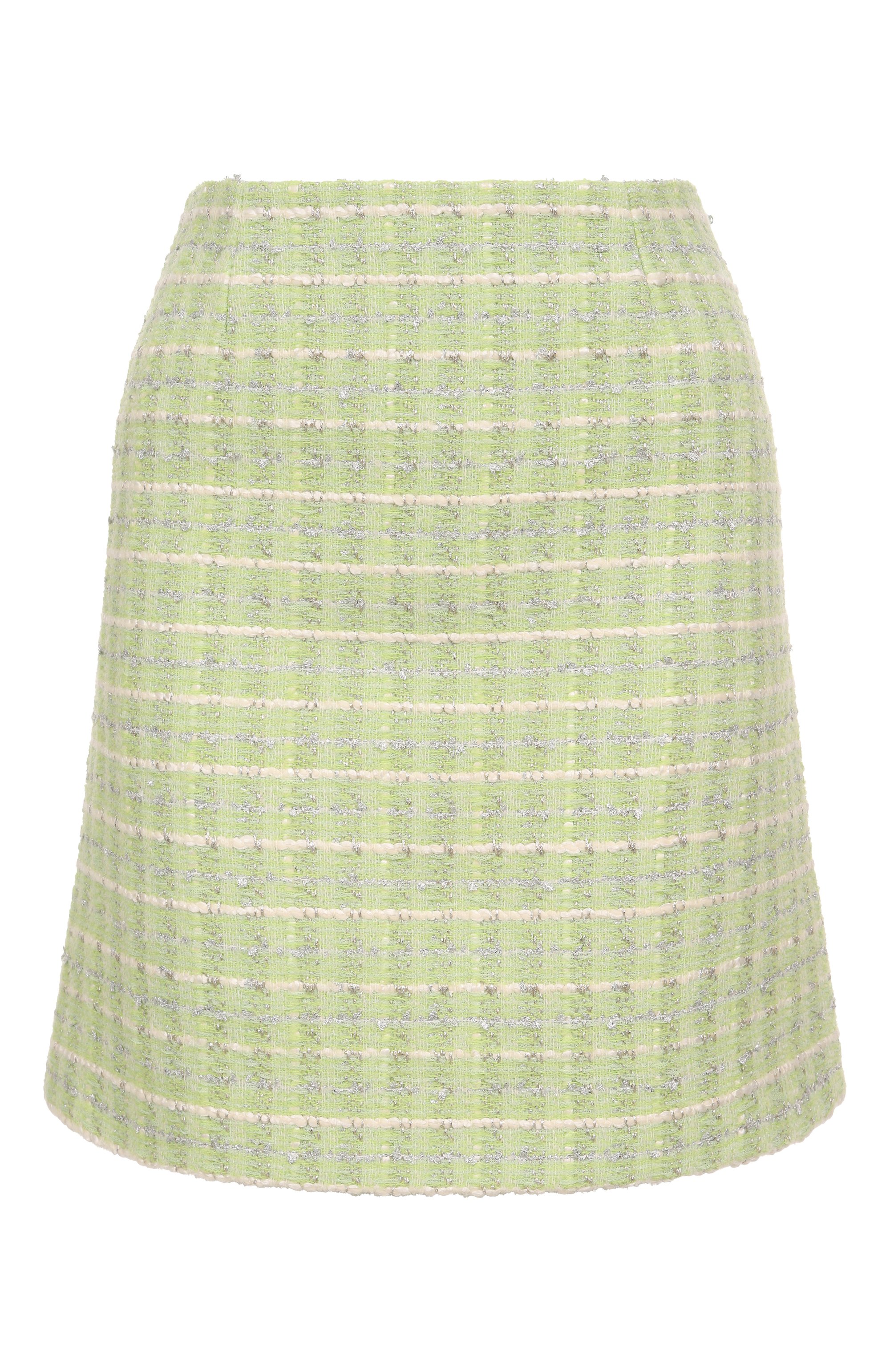Твидовая юбка MVST светло-зеленого цвета по цене 131500 руб., арт. 25E/X2P/0/C121/3056, фото 1 Твидовая юбка MVST, арт. 25E/X2P/0/C121/3056, фото 1