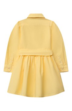 Детское хлопковое платье POLO RALPH LAUREN желтого цвета, арт. 311859987 | Фото 2 (Рукава: Длинные; Материал внешний: Хлопок; Девочки Кросс-КТ: Платье-одежда; Случай: Повседневный; Материал сплава: Проставл�ено; Драгоценные камни: Проставлено; Региональные ограничения белый список (Axapta Mercury): Не проставлено; Нос: Не проставлено; Ростовка одежда: 3 года | 98 см, 4 года | 104 см)