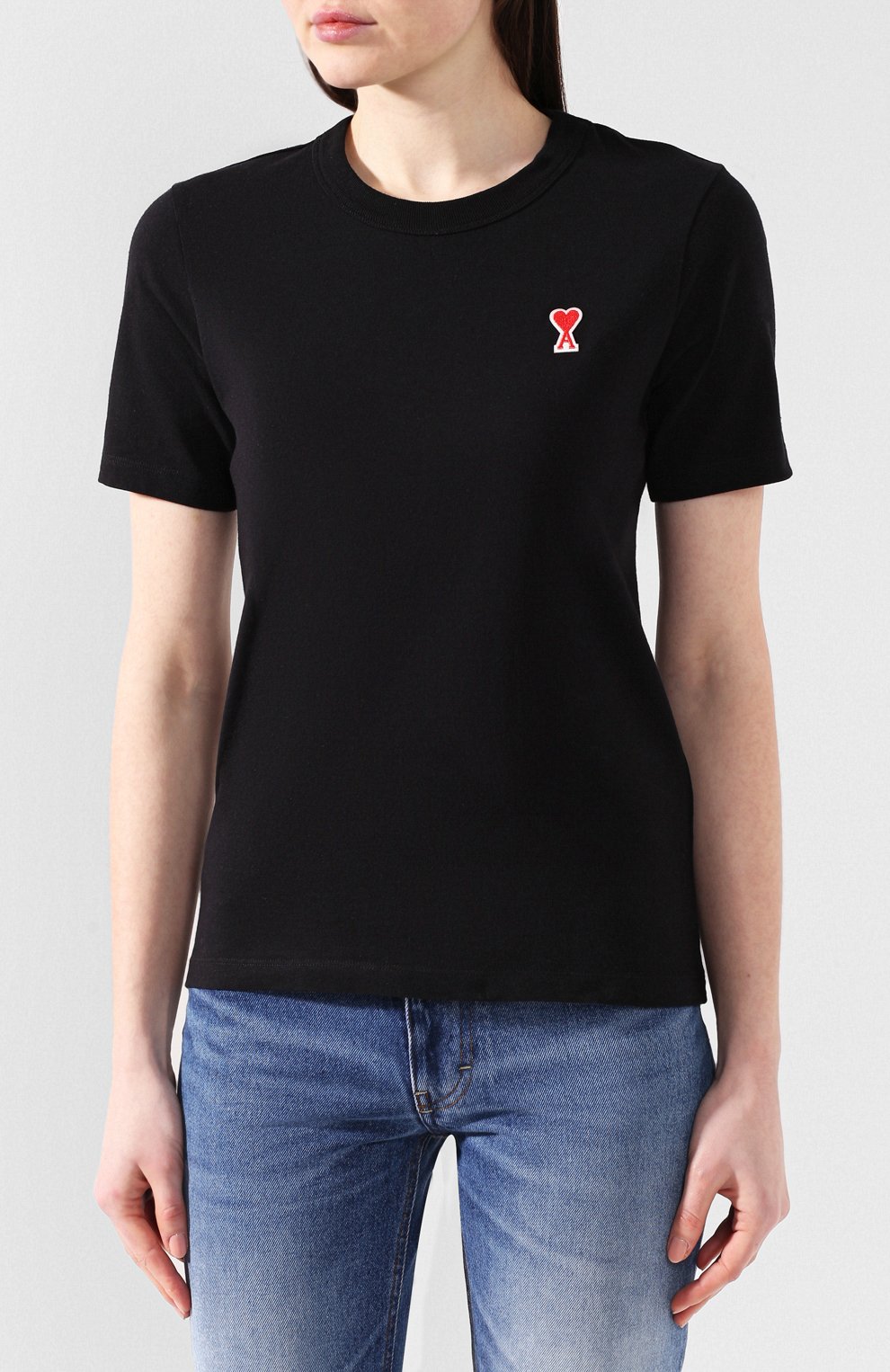 Хлопковая футболка AMI, арт. E20FJ108.720, фото 3