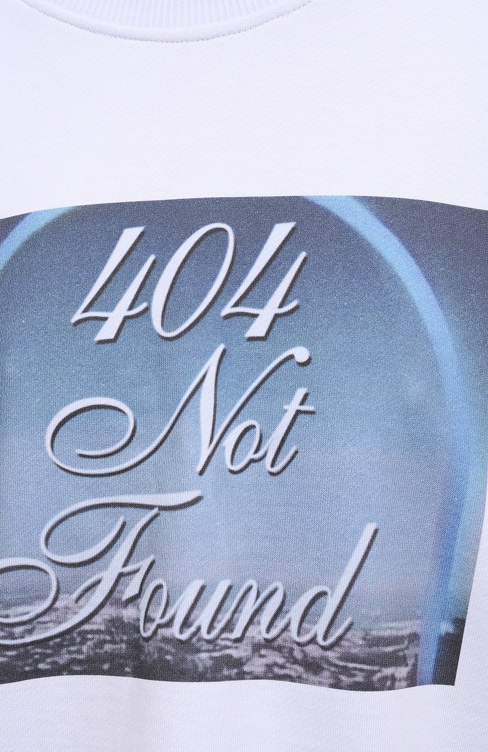 Хлопковый свитшот 404 NOT FOUND | белого цвета по цене 23500 руб., арт. 400201, фото 5 Хлопковый свитшот 404 NOT FOUND |, арт. 400201, фото 5