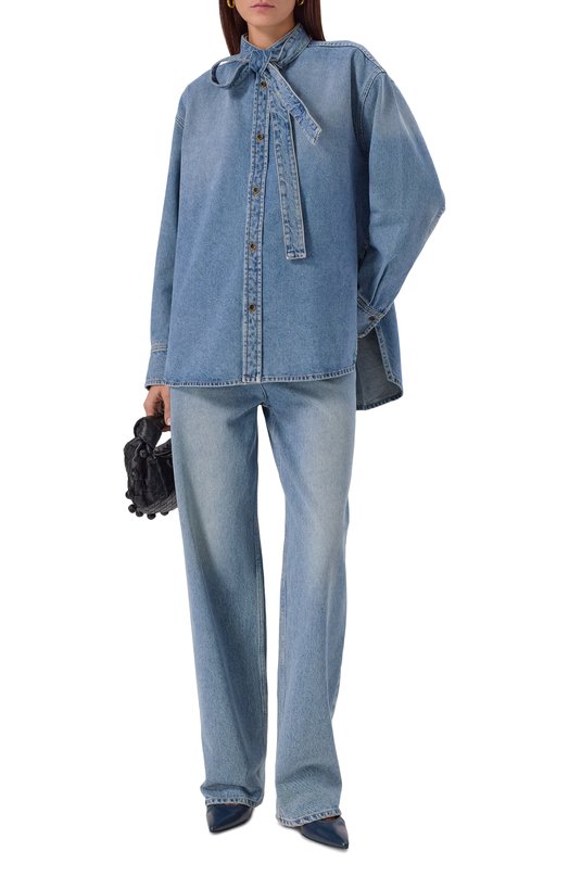 Джинсовая рубашка Petar Petrov F25DB4/DENIM Синий  F25DB4/DENIM Фото 2