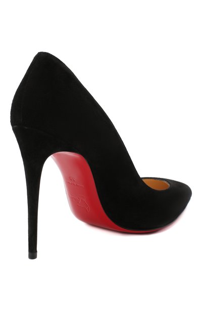 Замшевые туфли pigalle follies 100 CHRISTIAN LOUBOUTIN, арт. pigalle follies 100 veau velours, фото 4