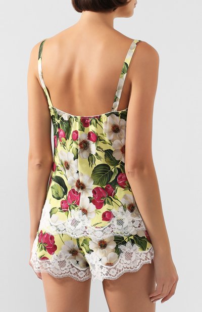 Шелковая майка DOLCE & GABBANA желтого цвета по цене 89950 руб., арт. 07A00T/FSAZV, фото 4 Шелковая майка DOLCE & GABBANA, арт. 07A00T/FSAZV, фото 4