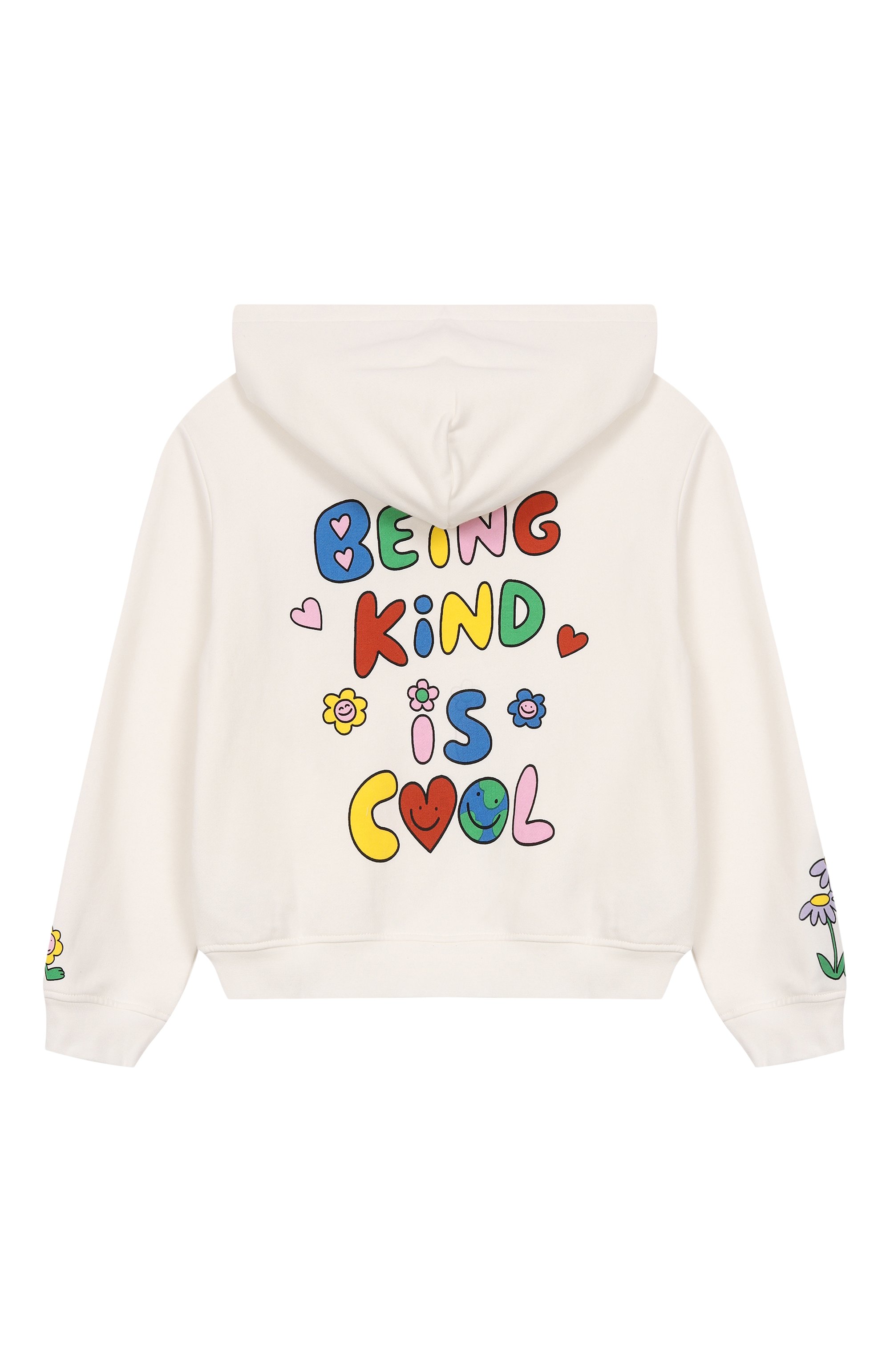 Хлопковая толстовка STELLA MCCARTNEY молочного цвета по цене 19050 руб., арт. TX4A40, фото 2 Хлопковая толстовка STELLA MCCARTNEY, арт. TX4A40, фото 2