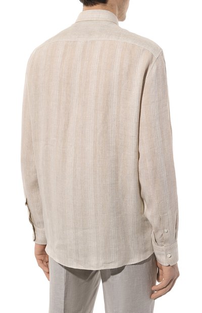 Льняная рубашка BRUNELLO CUCINELLI, арт. MM6510626, фото 4