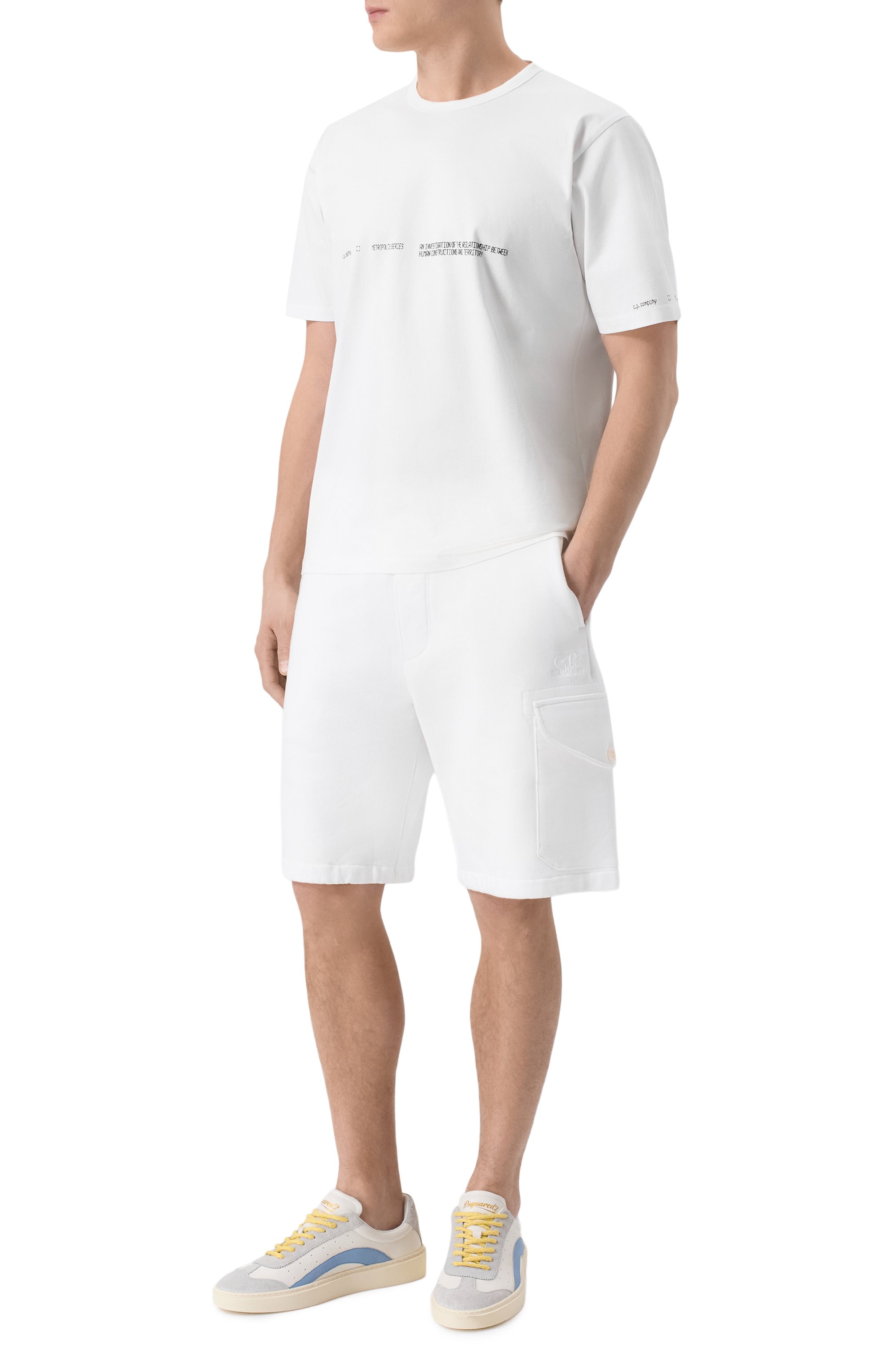 Хлопковые шорты C.P. COMPANY, арт. 20CMSB029A/005086W, фото 2