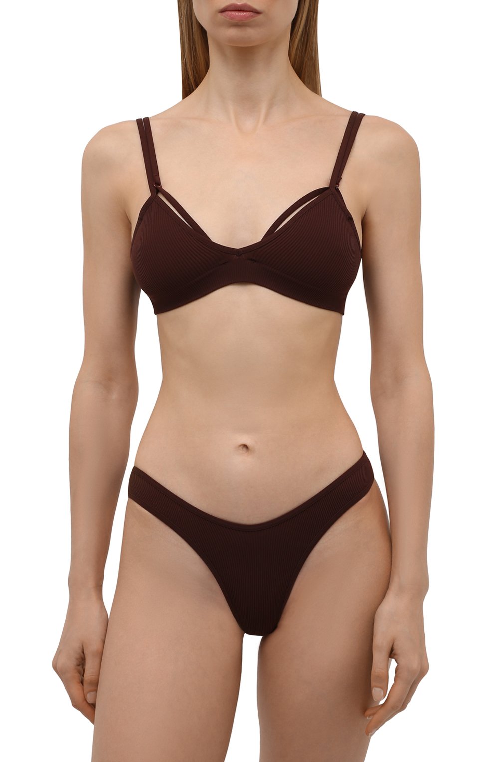 Трусы-стринги ANDREADAMO коричневого цвета по цене 3510 руб., арт. ADFW21GP01017477, фото 2 Трусы-стринги ANDREADAMO, арт. ADFW21GP01017477, фото 2