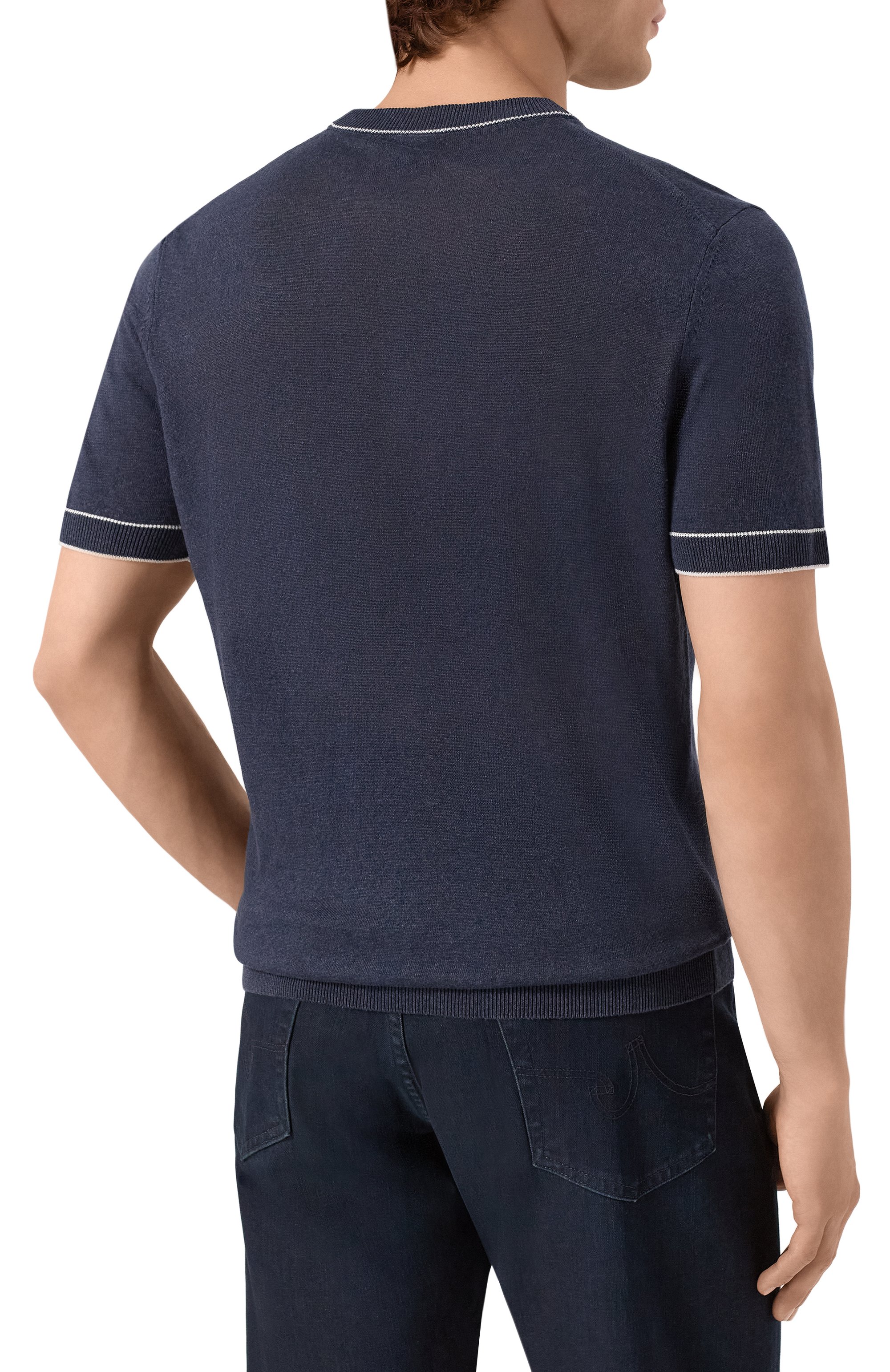 Джемпер изо льна и вискозы BOSS, арт. 50537639, фото 4