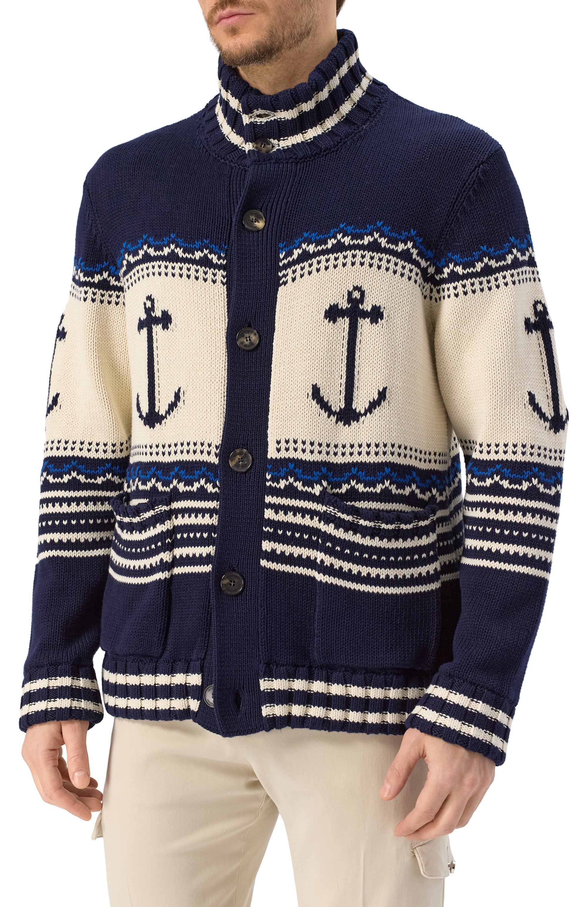 Хлопковый кардиган JACOB COHEN, арт. 25E P/JUR_SJ001 000 X0001 FL, фото 3