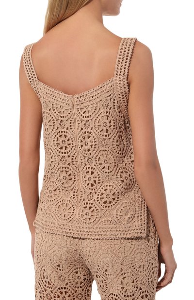 Топ из хлопка и шелка ELIE SAAB, арт. T0082N, фото 4