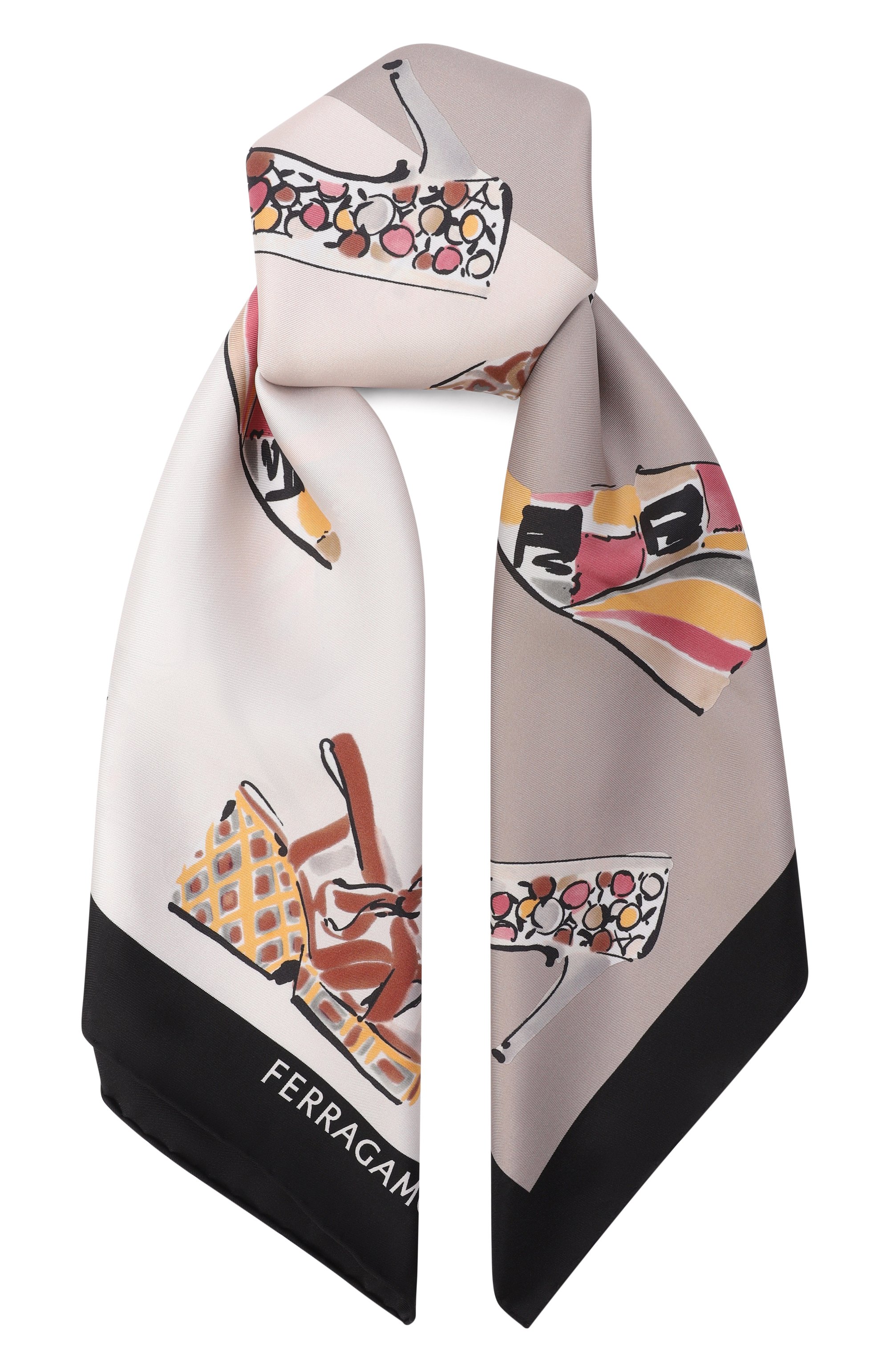 Шелковый платок FERRAGAMO, арт. 310231/789, фото 1