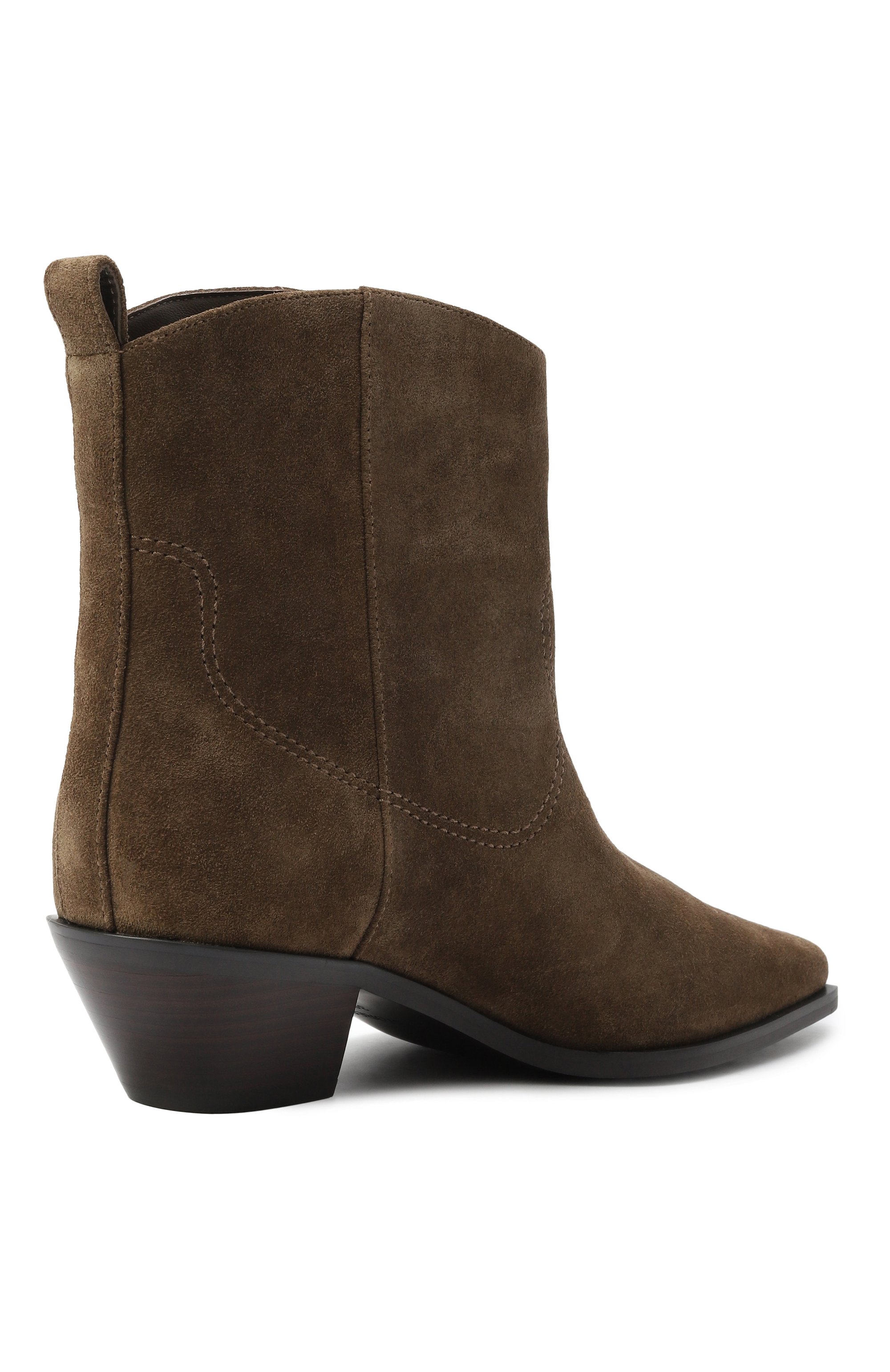 Замшевые казаки 12 STOREEZ коричневого цвета по цене 29000 руб., арт. 128487, фото 5 Замшевые казаки 12 STOREEZ, арт. 128487, фото 5