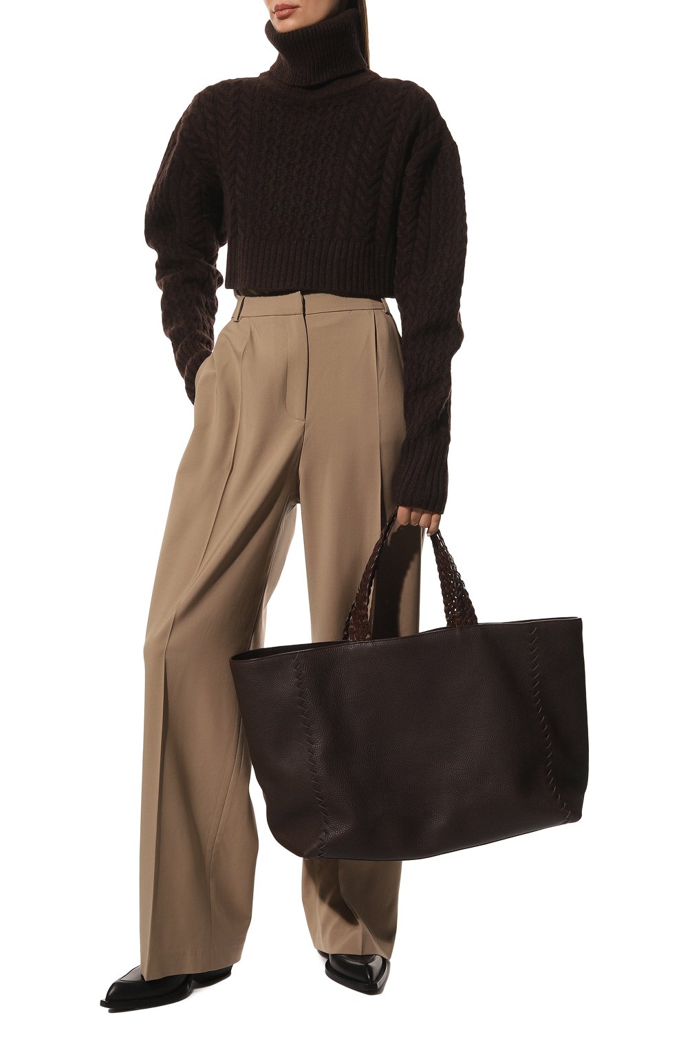 Сумка-шопер с ручкой из кожи крокодила RUBEUS MILANO, арт. 038/21D406, фото 7