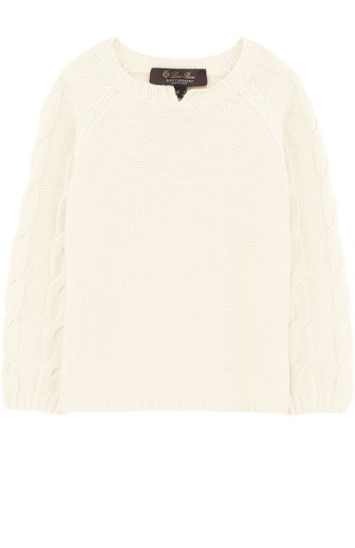 Кашемировый пуловер с фактурным узором LORO PIANA, арт. FAG3833