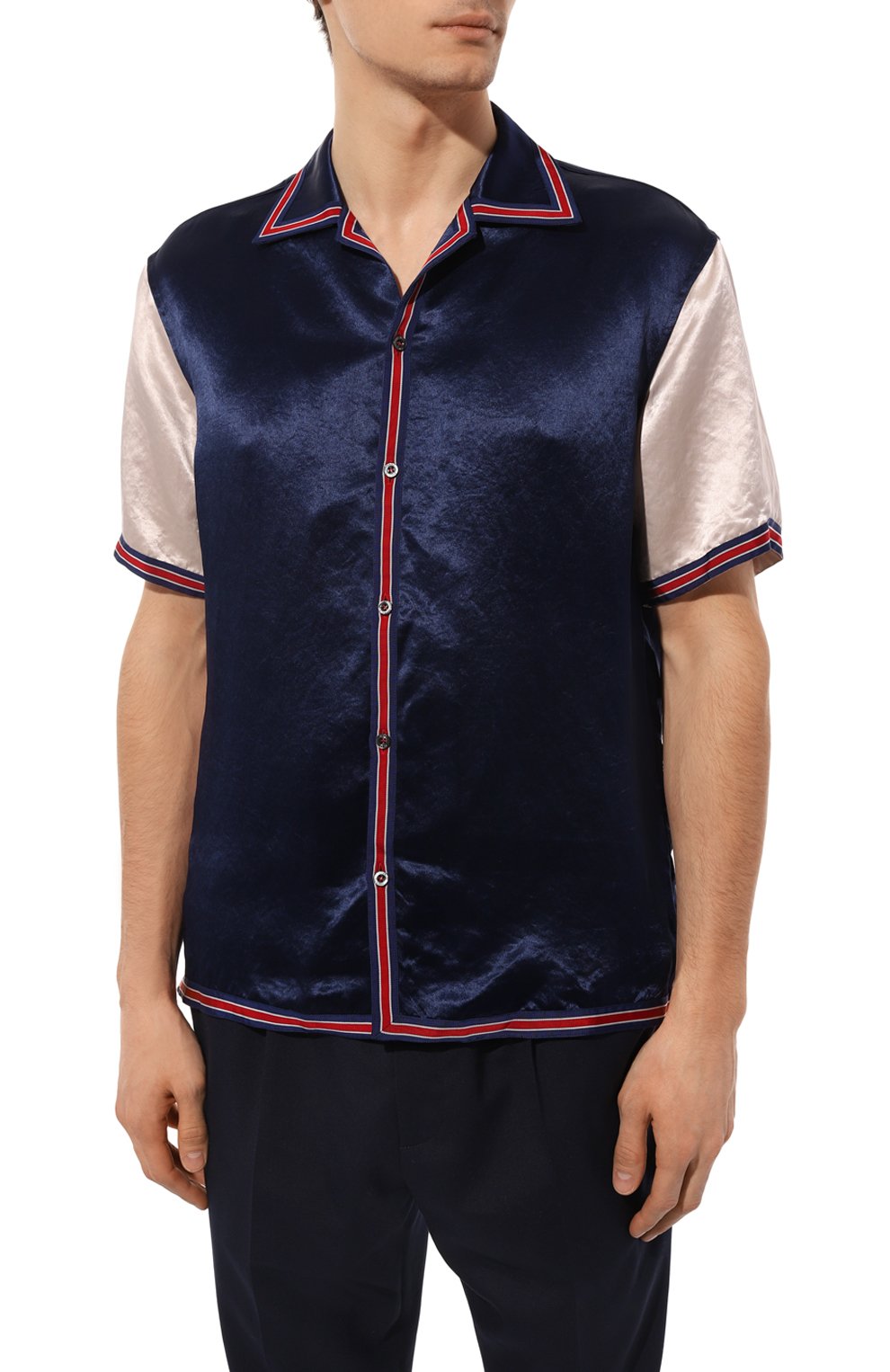 Рубашка из вискозы и льна GUCCI, арт. 568300 ZABX9, фото 3