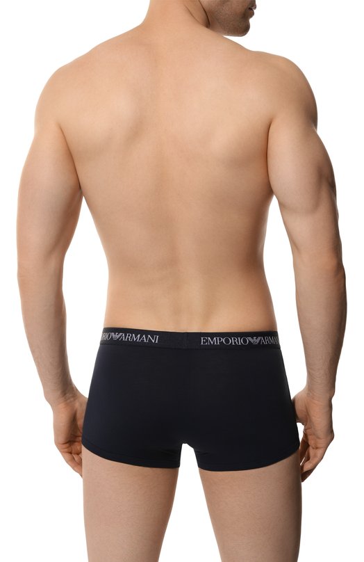 Комплект из двух хлопковых боксеров Emporio Armani 111613/CC722 Синий  111613/CC722 Фото 3