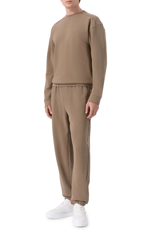 Хлопковый свитшот BOSS 50555381 Хаки  50555381 Фото 2