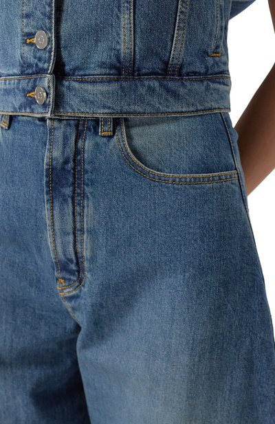 Джинсы ALAIA голубого цвета по цене 161000 руб., арт. AA9P0176T536A, фото 5 Джинсы ALAIA, арт. AA9P0176T536A, фото 5