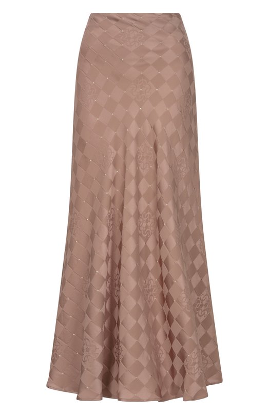 Шелковая юбка Elie Saab SK269NRC26/VI007 Коричневый SK269NRC26/VI007