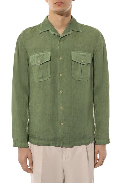 Льняная рубашка 120% LINO, арт. 31ALIM19QB/0115/S00, фото 3
