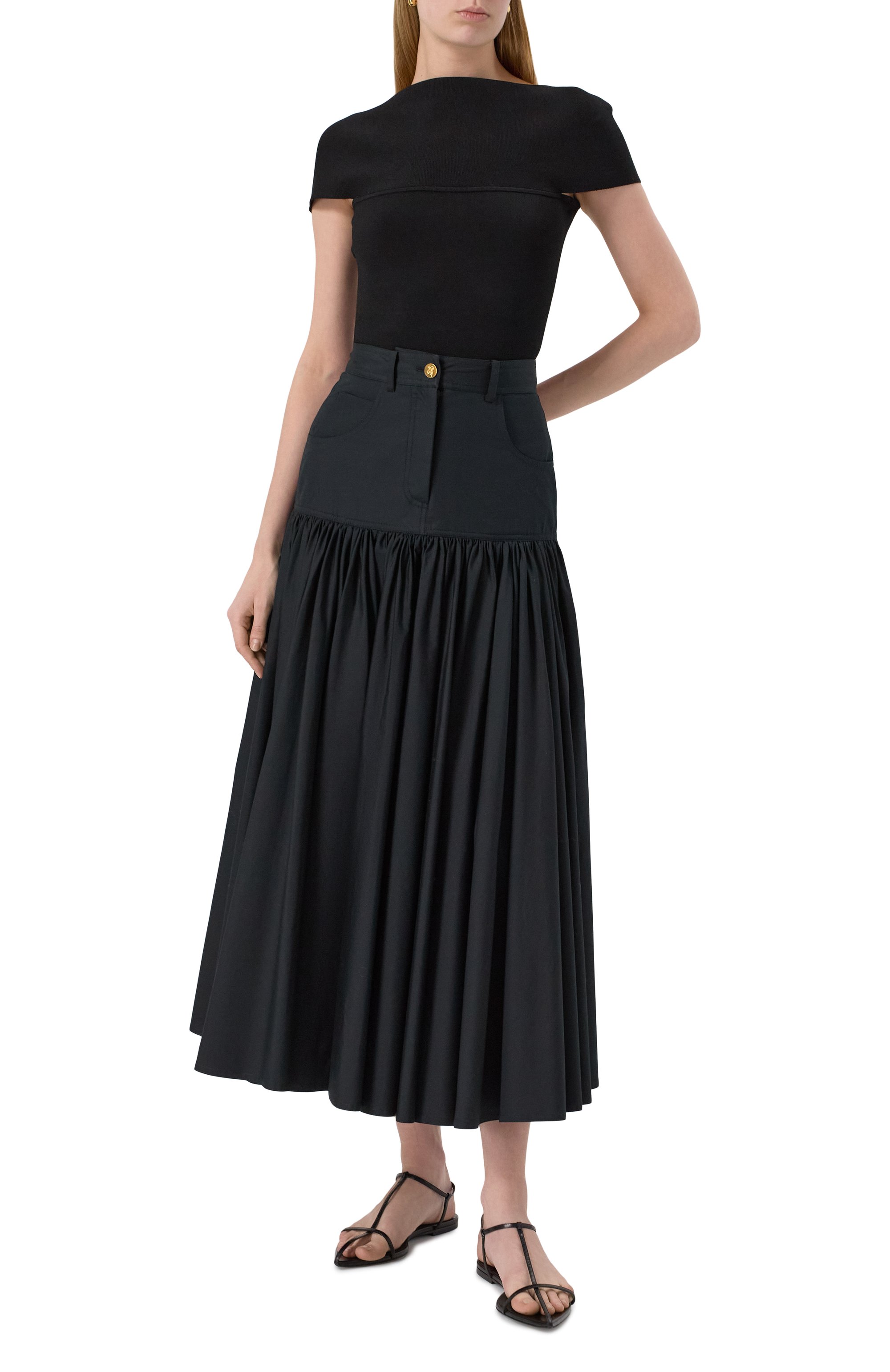 Хлопковая юбка GIAMBATTISTA VALLI, арт. 25SSSVCA2090/40P0P, фото 2