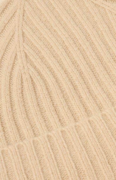 Кашемировая шапка ALLUDE бежевого цвета по цене 14300 руб., арт. 235/11430, фото 4 Кашемировая шапка ALLUDE, арт. 235/11430, фото 4