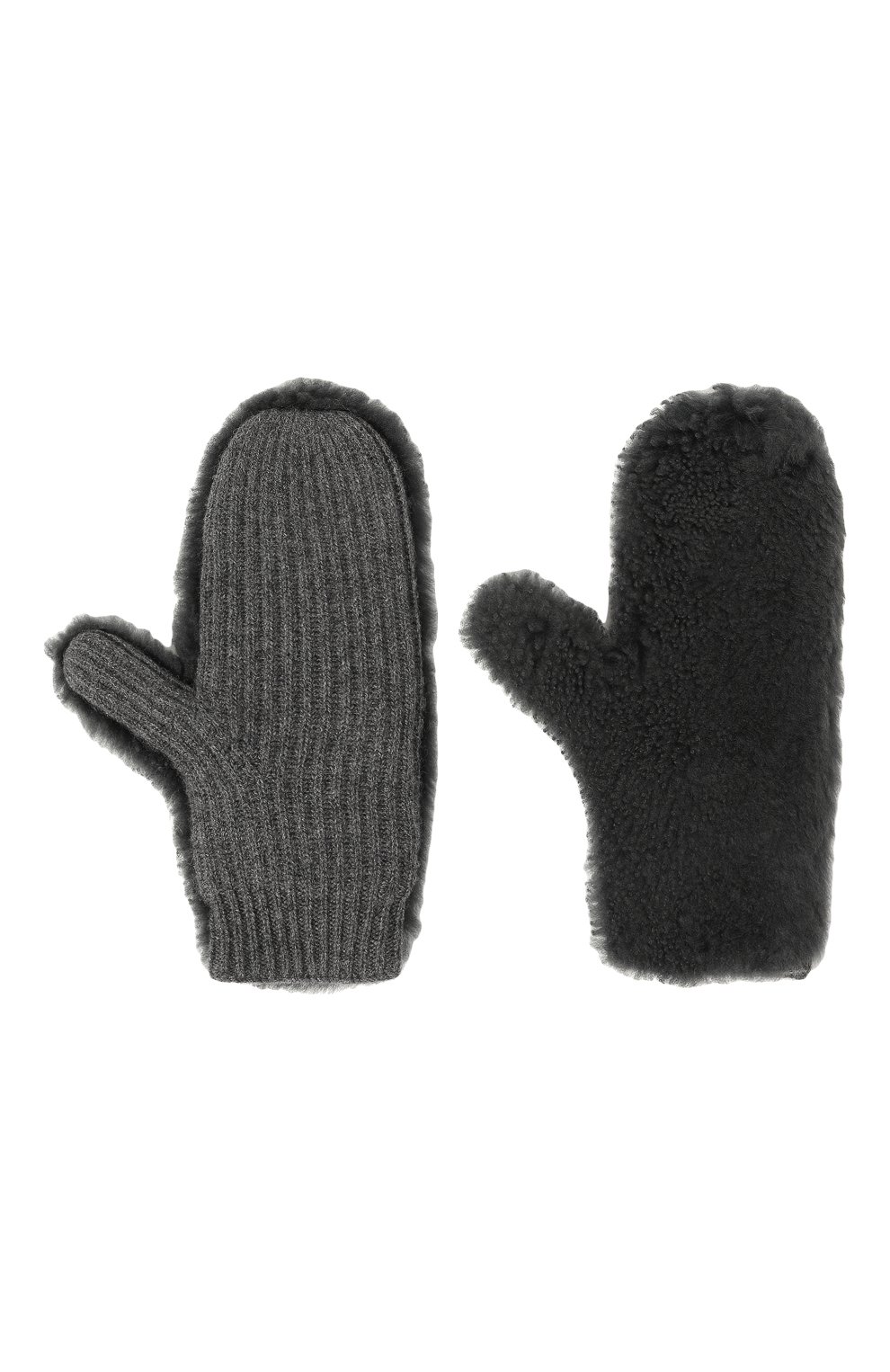 Варежки из шерсти и овчины YVES SALOMON, арт. 23WAA508XXMACL, фото 3