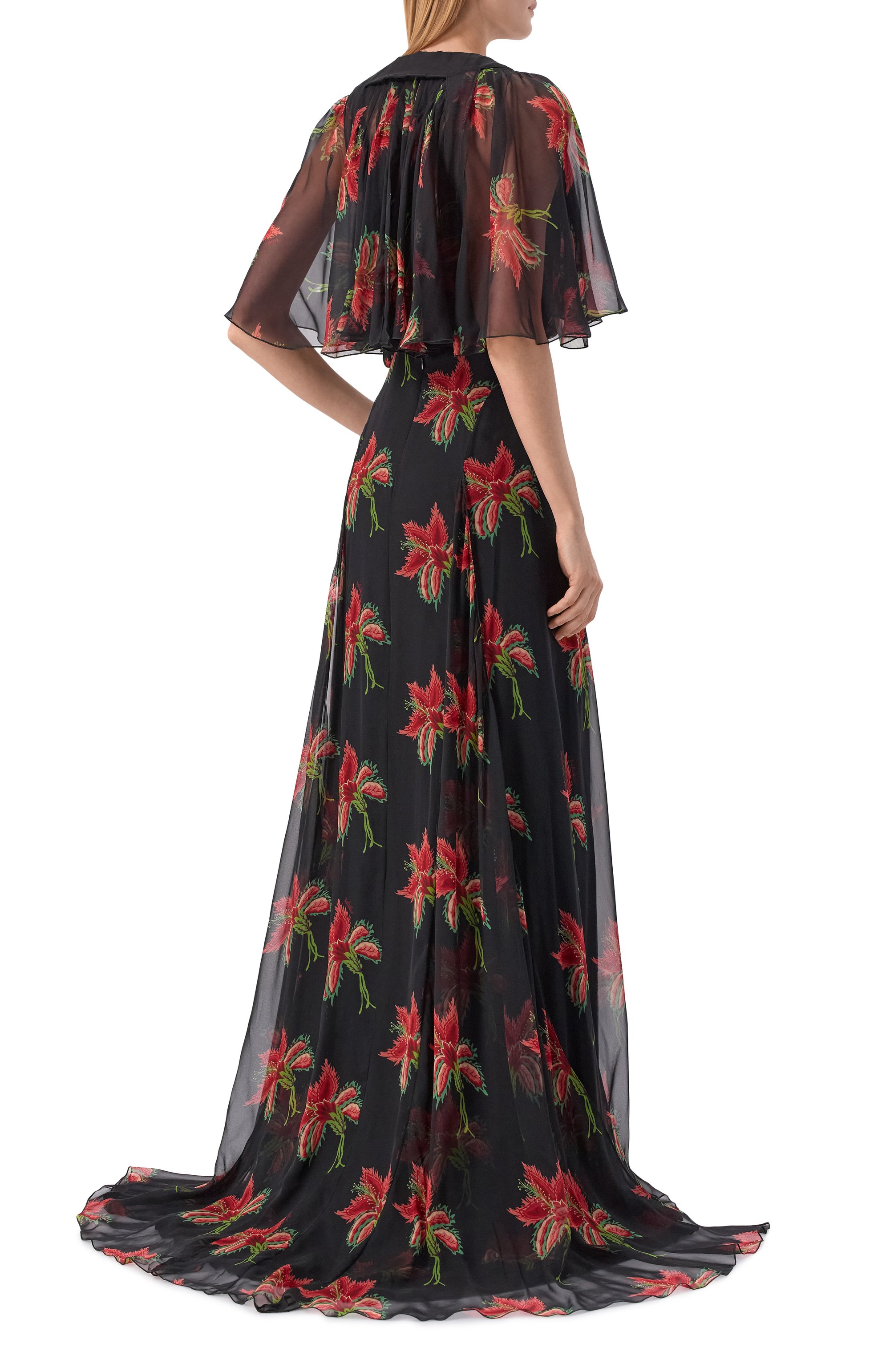 Шелковое платье VALENTINO, арт. 8B3VDMT5/A04, фото 3