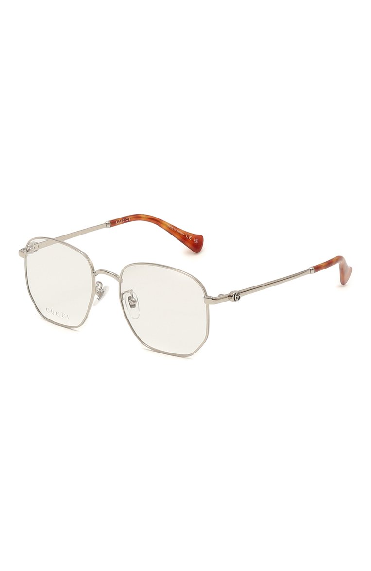 Женские оправа GUCCI серебряного цвета, арт. GG14200K 002 | Фото 1 (Нос: Не проставлено; Региональные ограничения белый список (Axapta Mercury): Не проставлено; Тип очков: Оправа; Кросс-КТ: Оправы-унисекс; Материал: Металл; Оптика Гендер: оптика-унисекс; Очки форма: Квадратные)