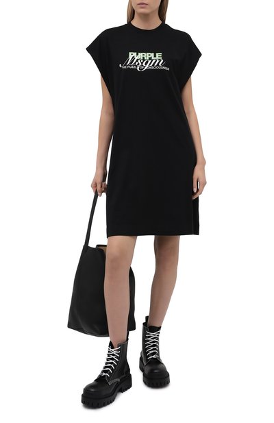 Хлопковое платье MSGM, арт. 3042MDA173 217498, фото 2