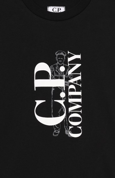 Хлопковая футболка C.P. COMPANY, арт. CUM00V/LAA17_001, фото 3