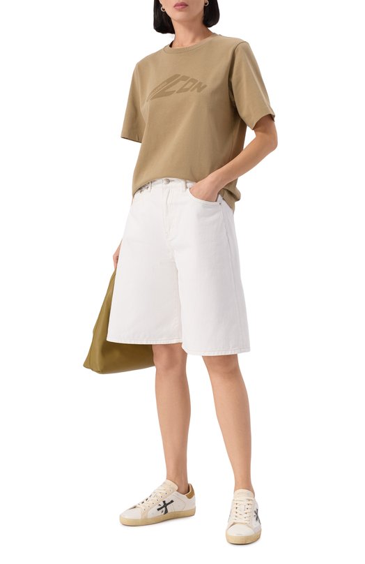 Хлопковая футболка Dsquared2 S80GC0083/D20033 Хаки  S80GC0083/D20033 Фото 2