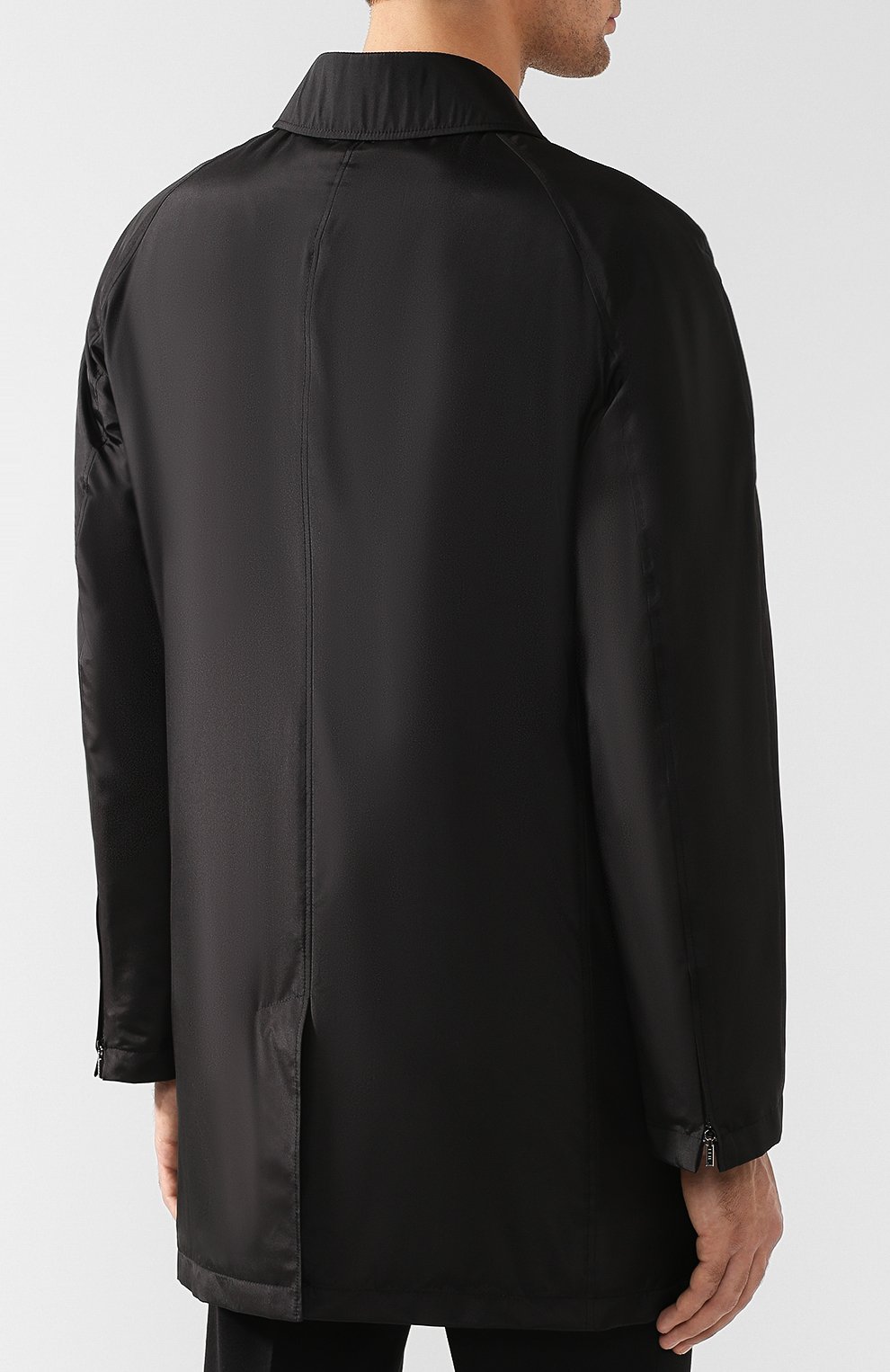 Шелковый плащ на молнии прямого кроя ZILLI, арт. MAQ-TIMBU-30036/0002, фото 4