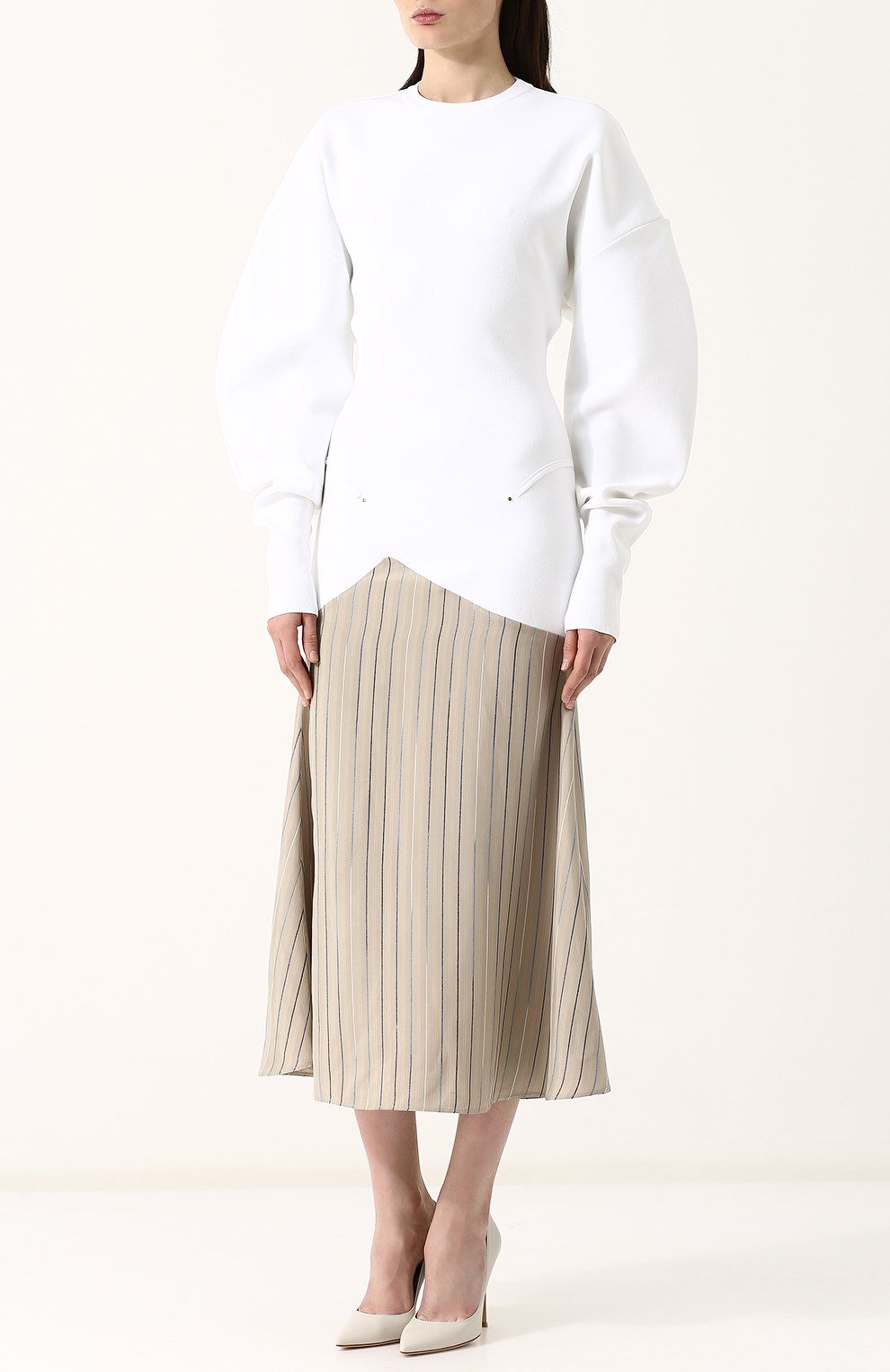 Приталенное платье-миди с объемными рукавами ESTEBAN CORTAZAR, арт. R8D02/0F0007/CAPRI KNIT, фото 3