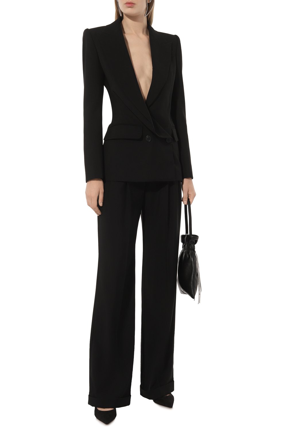 Шерстяные брюки ALEXANDER MCQUEEN, арт. 745068/QJACX, фото 2