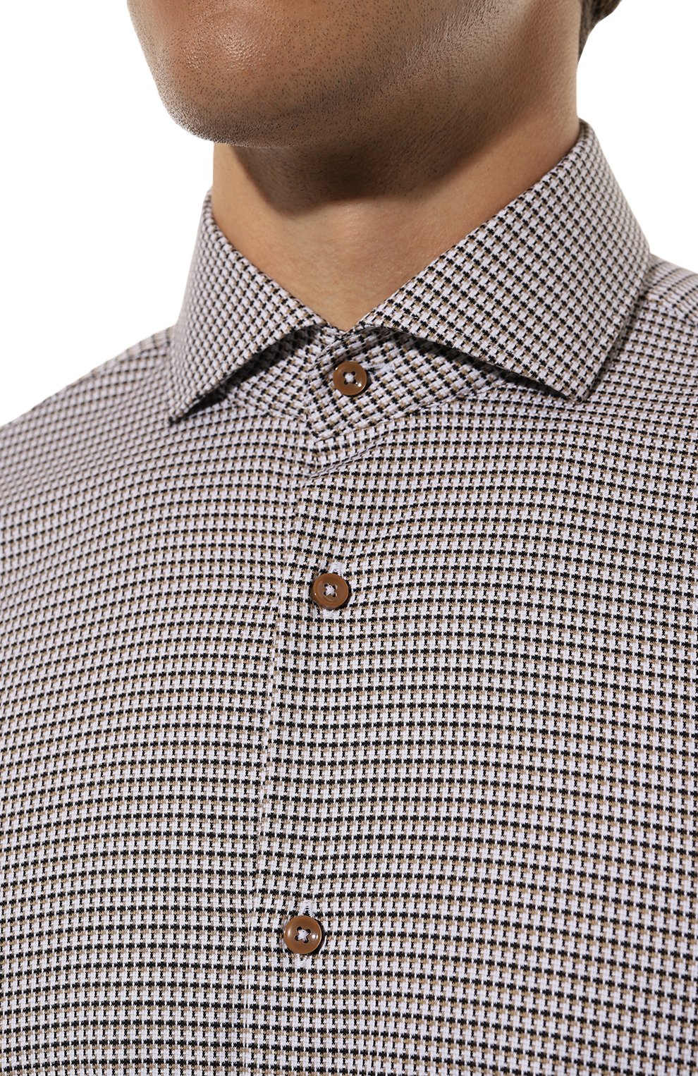 Хлопковая рубашка BOSS, арт. 50496316, фото 5