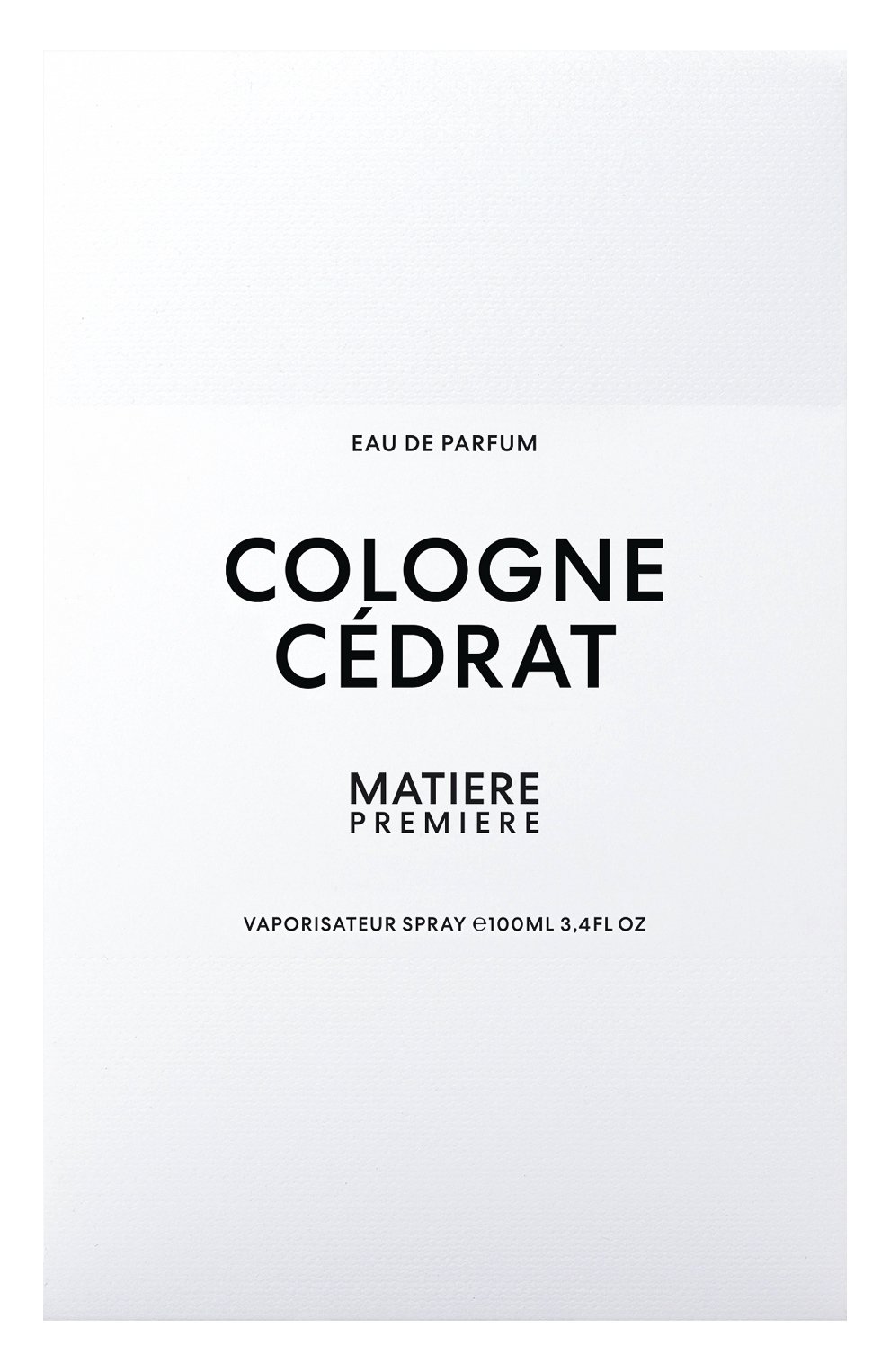 Парфюмерная вода cologne cédrat (100ml) MATIERE PREMIERE, арт. 3770007317162, фото 2