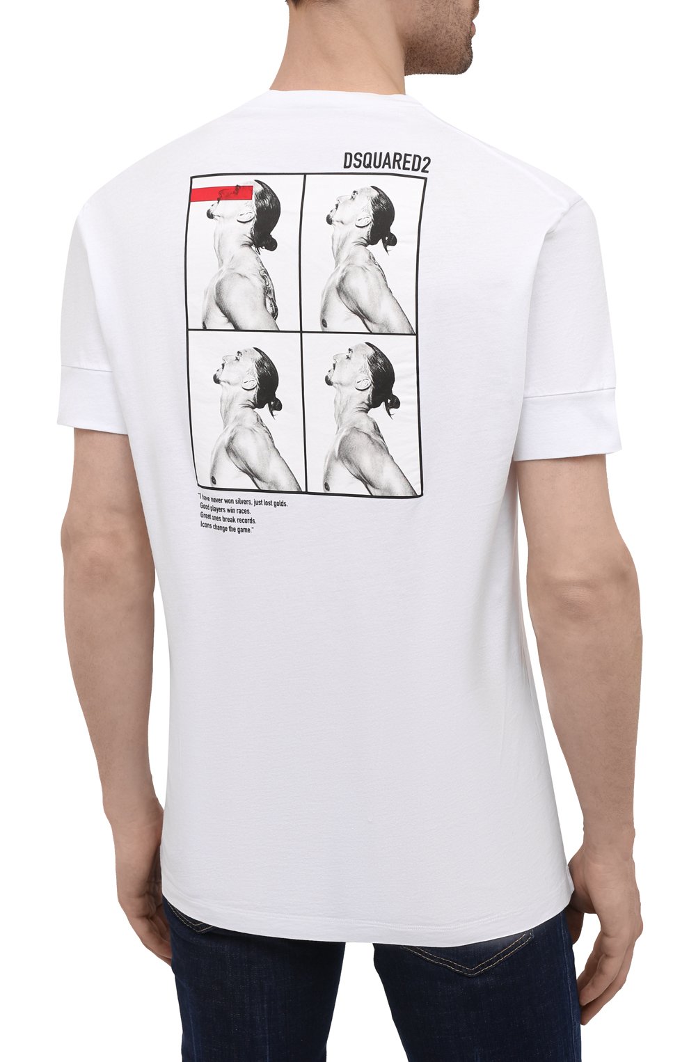 Хлопковая футболка DSQUARED2, арт. S79GC0026/S23009, фото 4