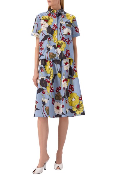 Хлопковая юбка MARNI, арт. G0MA0812A1/UTC581, фото 2